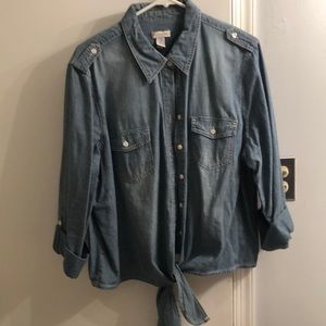 Denim blouse
